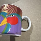 Laurel Burch Harlequin Birds Ceramic Coffee Mug 12 oz MG725 Made in Japan w/ Box — photo 5