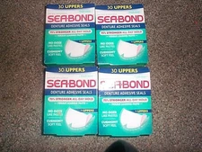 Sea Bond Denture Adhesive Seals, 30ct Mint 4-Pack, All Day Hold Upper