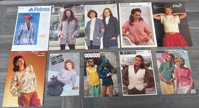 X40 Strickmuster Paket Damen Patons, EMU, Wendy, P&B Wools, Women s Weekly