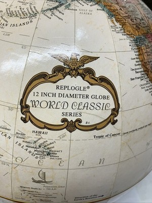 REPLOGLE USA製 地球儀 World Classic 12インチ Vintage Replogle Globe World Classic Series 12 inch Diameter W