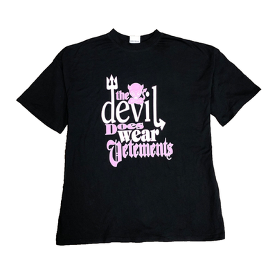 LIMITED EDITION DEMNA GVASALIA THE Devil Does Wear Vetements T