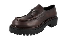 PRADA Double Chocolate Loafer Dress Shoes - 2DE148 - Brown - NEW