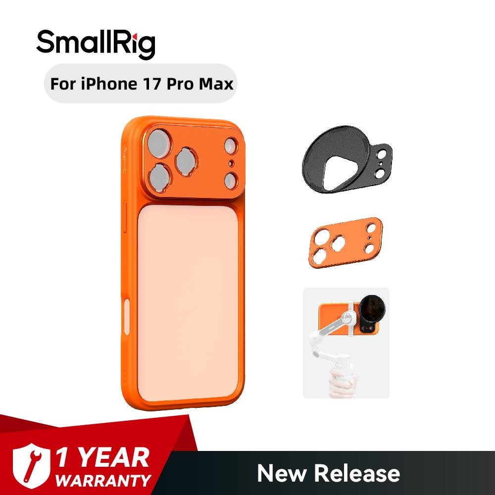 SmallRig FilMov Photography Bumper Phone Case for iPhone 17 Pro Max (Orange)