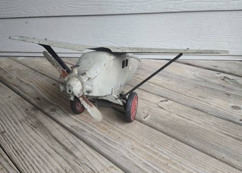 Large Antique Steelcraft Pressed Steel Airplane 23" Long (As Found) - Picture 3 of 20
