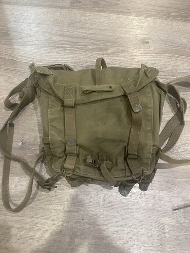 WW2 Era Authentic US Military M1945 Upper Combat Field Pack Backpack