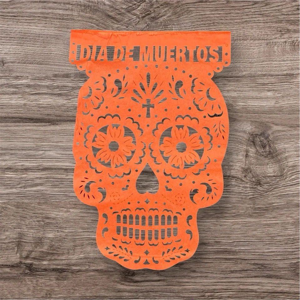 Día de los Muertos/Día de Muertos Banner, Guirnalda Calavera de Azúcar Multicolor PACK DE 3 Foto 3 de 4