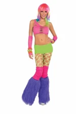 Club Candy Solid Neon Costume Booty Shorts Adult: Green One Size