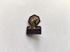 SCARCE C1920s ERA SWIFT ROLLER SKATING RINK COVENTRY MILLERS MADE ENAMEL BADGE