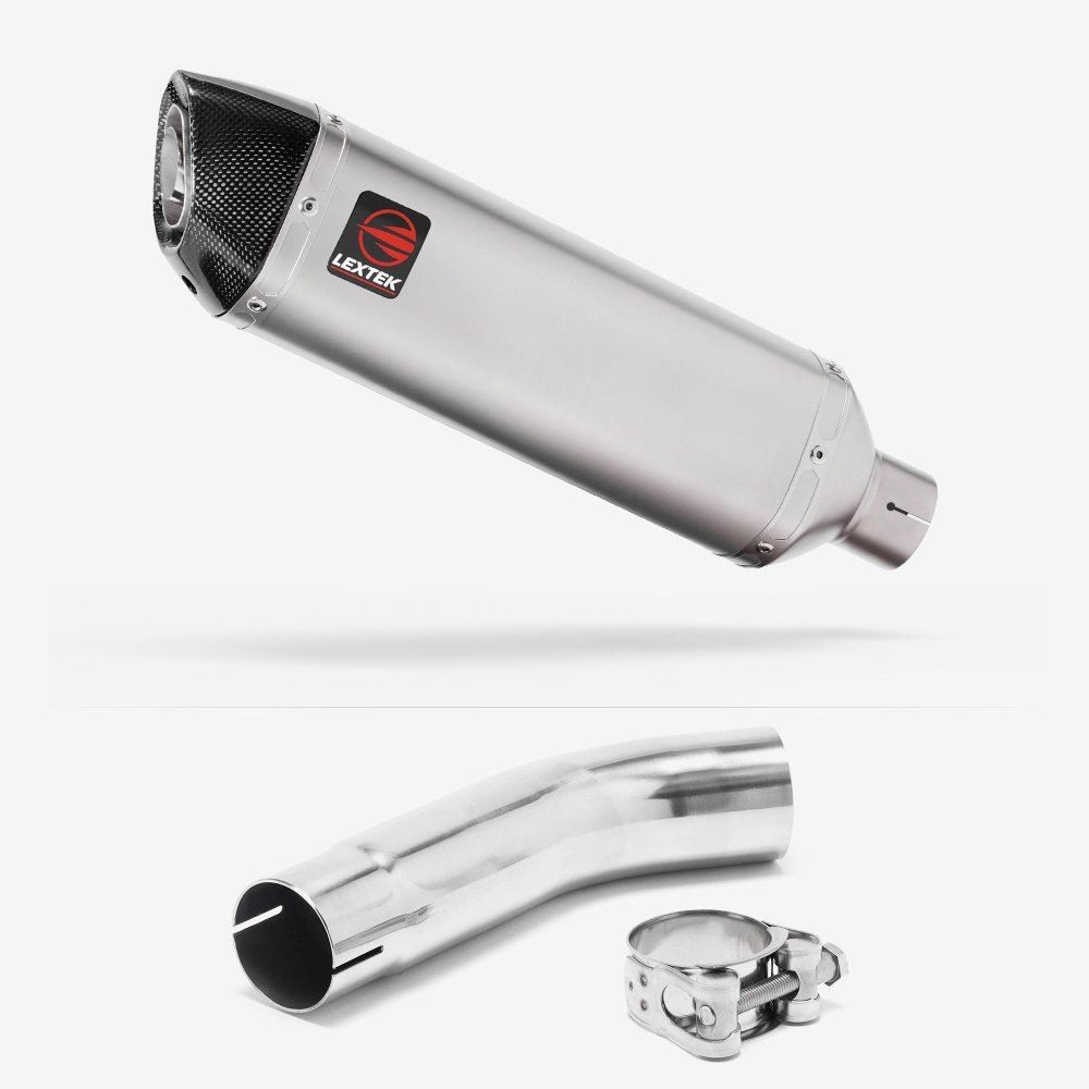 Lextek VP1 Matt Exhaust 300mm with Link Pipe for Suzuki GSXR 600/750 (11- )