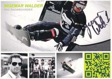 Ingemar WALDER - Austria, 11. Miejsce Mistrzostw Świata 2011 snowboard, oryginalny autograf!