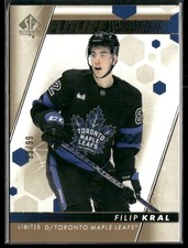 2022-23 SP Authentic Filip Kral Limited Gold /99 #182 Toronto Maple Leafs