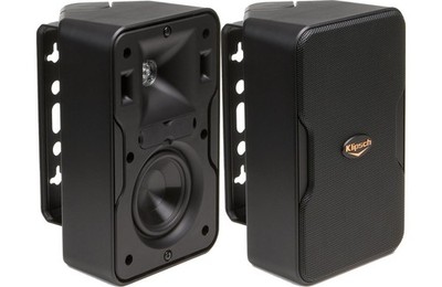 Klipsch CP-4 Indoor/Outdoor Wired Speaker Black Rectangular 10.3 lbs
