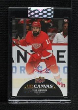 2021 Upper Deck Clear Cut Canvas Signatures Red Ink 6/17 Filip Hronek Auto 5h0