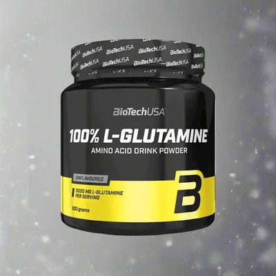 BioTech USA L-Glutamin 500g Aminosäuren - Muskelschutz - Muskelaufbau + BONUS  