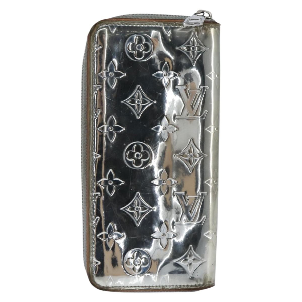 LOUIS VUITTON Mirror Zippy Wallet Vertical Wallet Silver M80808 LV