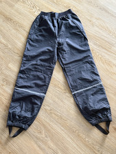 ernstings Yigga Regenhose Matschhose Taschen dunkelblau Reflektoren  146 wie NEU