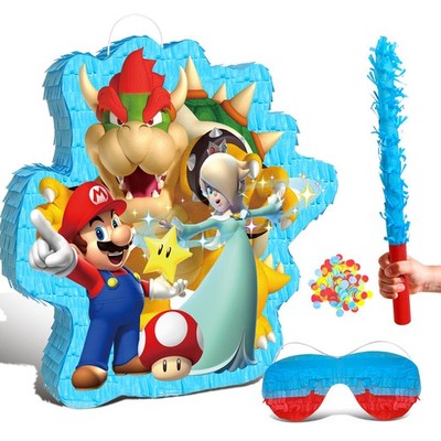 Super Mario Piñatas Super Mario Party Decoration Kids Birthday Favors Pinata Set