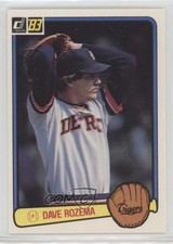 1983 Donruss Dave Rozema #133 0c4