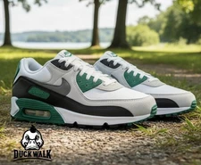 Nike Air Max 90 Shoes White Evergreen Smoke Gray DM0029-116 Mens Multi Size NEW