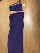 NWT SHEINBAE LARGE PURPLE SHIMMER DRESS