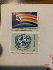 United Nations Vienna 1986 SG#V63-4 International Peace Year MNH Sc#64-5