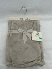 Lullaby Tan Velvet Baby Blanket Plush Security Lovey Brown Luxury Kids Nunu NEW