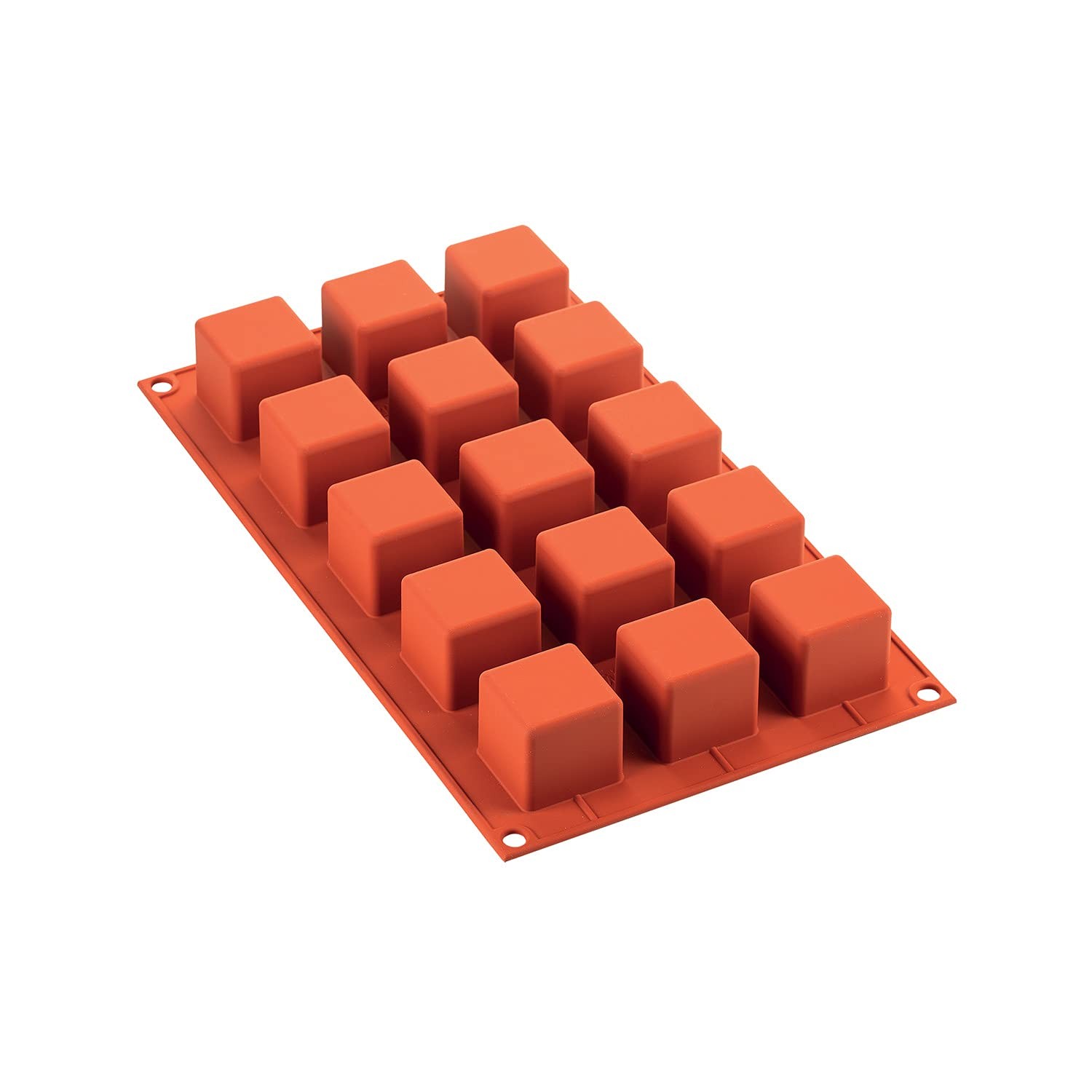 Silikomart SF105 Stampo in Silicone 35x35 h 35 mm, Rosso, 29.5 x 17.5 x 1.5 3pkL