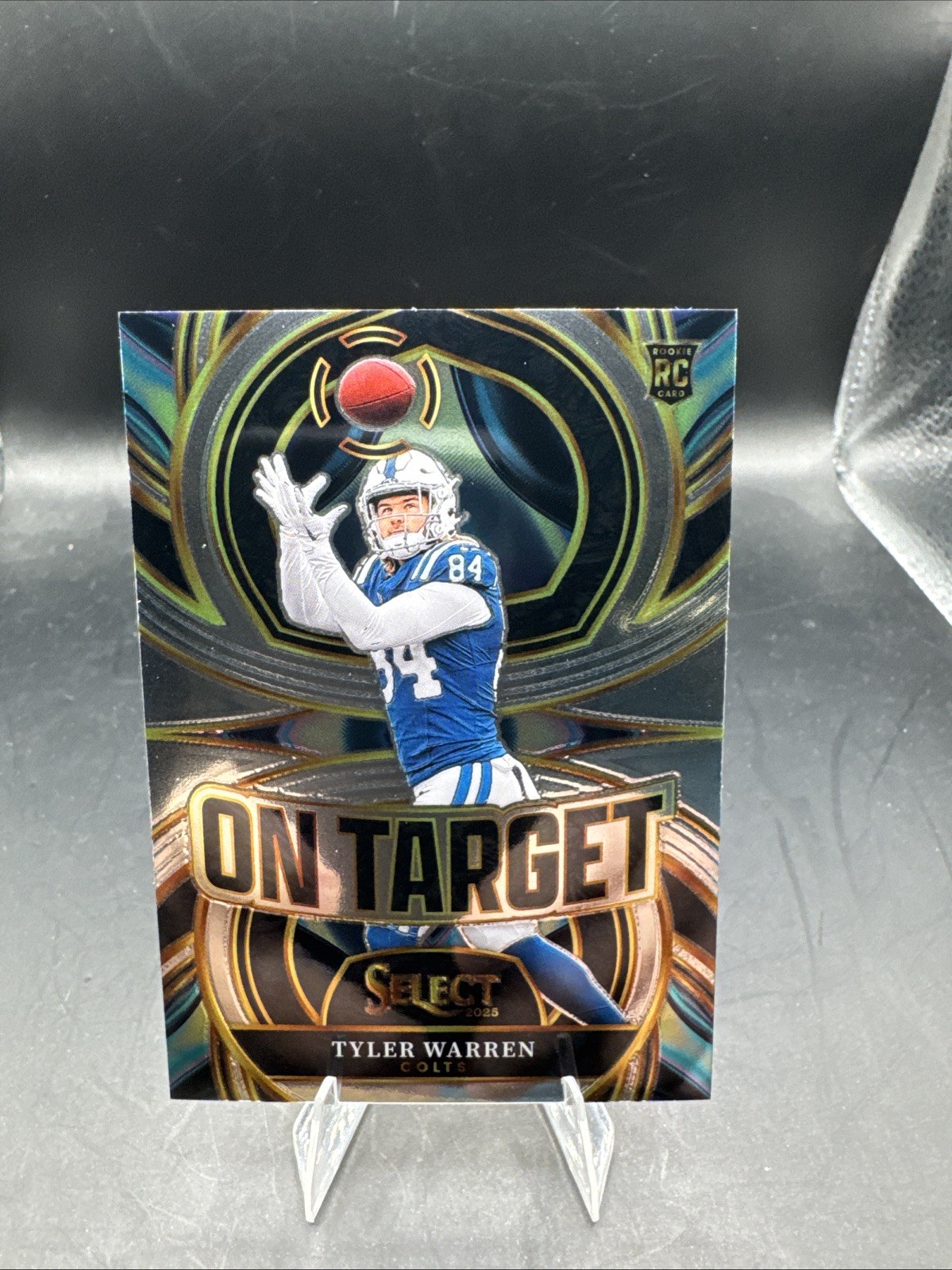 2025 Panini Select Tyler Warren "On Target" Insert Colts Rookie Card