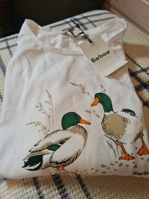 Barbour T-Shirt Damen mit Entenmotiv