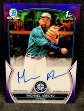 Michael Arroyo 2023 Bowman 1st Chrome AUTO Purple Refractor /250 📈