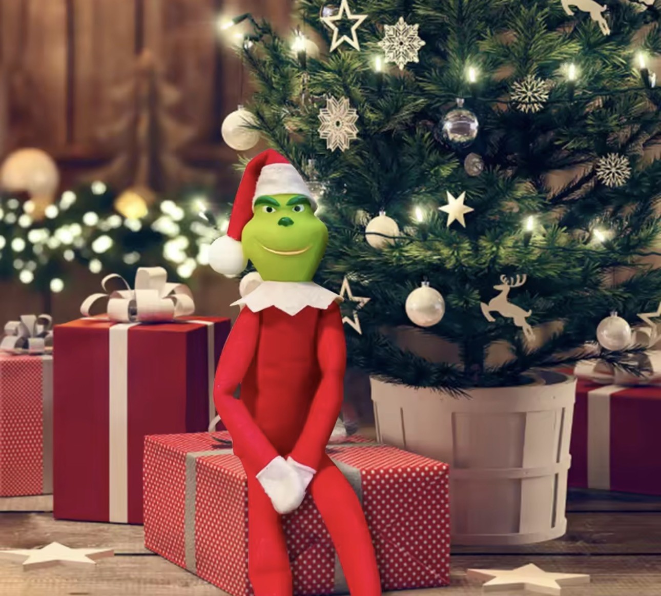 Elf On The Shelf Grinch Plush Toy