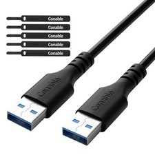 USB to USB Cable 6 Feet, USB 3.0 to Cord, A 5Gbps Data Transfer Cable for Har...