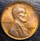 1952 D Lincoln Wheat Penny 1c US Coin Denver Mint AU