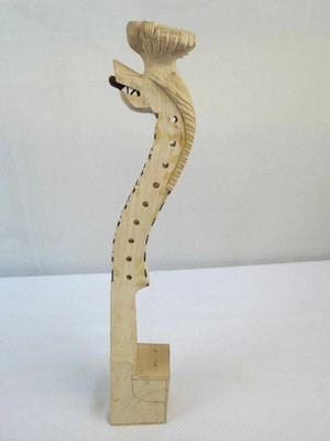 Unfinished Fancy 4*5 strings 14'' Norwegian fiddle neck, Hardanger fiddle neck