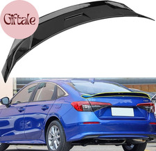 Gloss Black Rear Spoiler Wing for Honda Civic Sedan 2022-2025