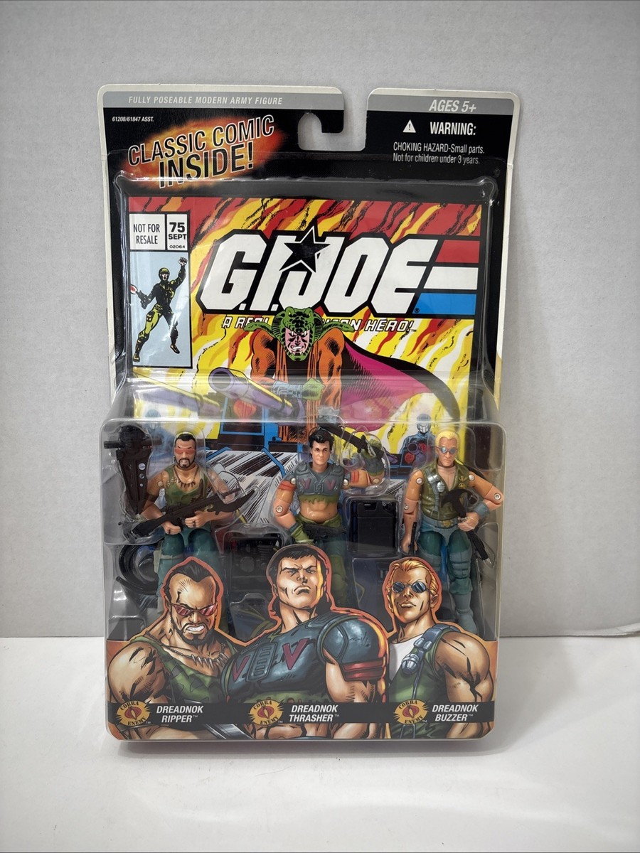 GI JOE Comic Book & Action Figure 3-Pack Dreadnok Ripper, Thrasher
