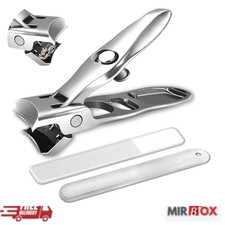 German Nail Clippers for Men Women Thick Nails, Large Wide Jaw Opening Toe Nail