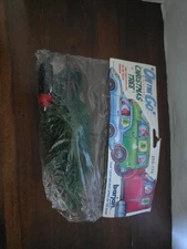 Vintage On The Go Miniature Christmas Tree For Car Van Truck Window Lights Up