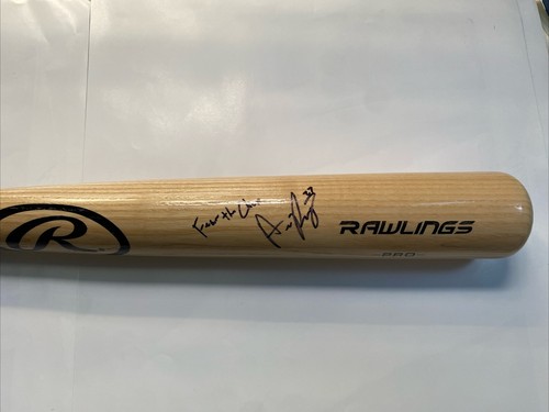 AUSTIN RILEY Autographed Signed Rawlings Baseball Bat Chop Atlanta Braves COA - Picture 2 of 5