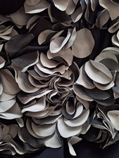 200x145cm,bestickt, Chiffon, cut-outs, Schwarz, grau, Meterware, Abendkleid,Neu,