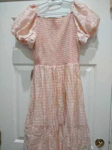 Women's Polagram Blush Pink Dress Size Medium The Yareli - Picture 7 of 8