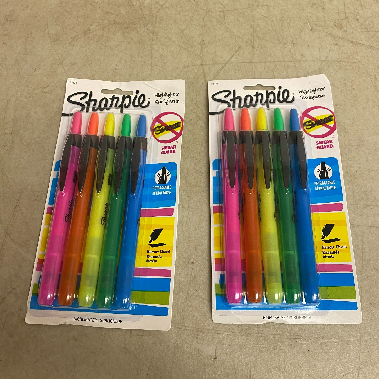 Set Chisel Tip Assorted Colors 2-packs 10