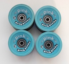 Abec 11 Pink Sick Sicks 78A 66MM Skateboard Wheels Blue (4) w/ Biltin Bearings