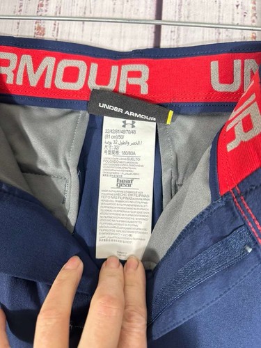 Under Armour Golf Shorts Mens Sz 32 Blue Performance Stretch Lightweight Casual - Picture 5 of 7
