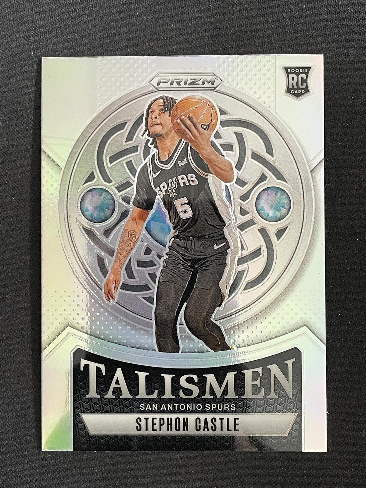 Stephon Castle 2024-25 Panini Prizm Talismen Silver Prizm RC #14