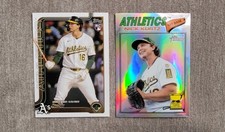 2025 Topps Update Series Heritage Rookie Card Lot Nick Kurtz Athletics 2 Cards