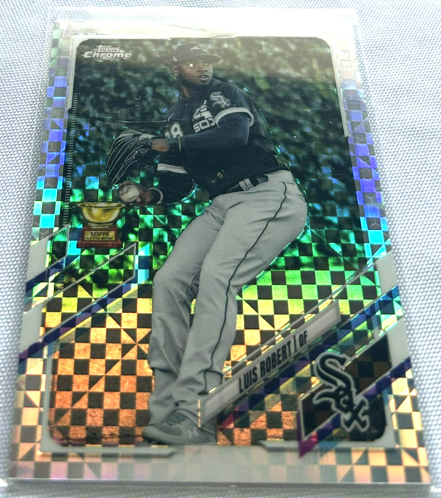 2021 Topps Chrome Baseball Luis Robert Chicago White Sox Rookie Cup XFractor #56