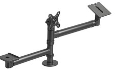 Spacepole RDS002-02 Dual Swingarm Printer Mount VESA Compatible POS Mount