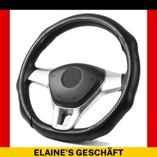 Auto Lenkradhülle Lenkradbezug Lenkradschoner Kohlefaser Ø 37 - 39cm, Schwarz Auto Lenkradhülle Lenkradbezug Lenkradschoner Kohlefaser Ø 37 - 39cm, Schwarz