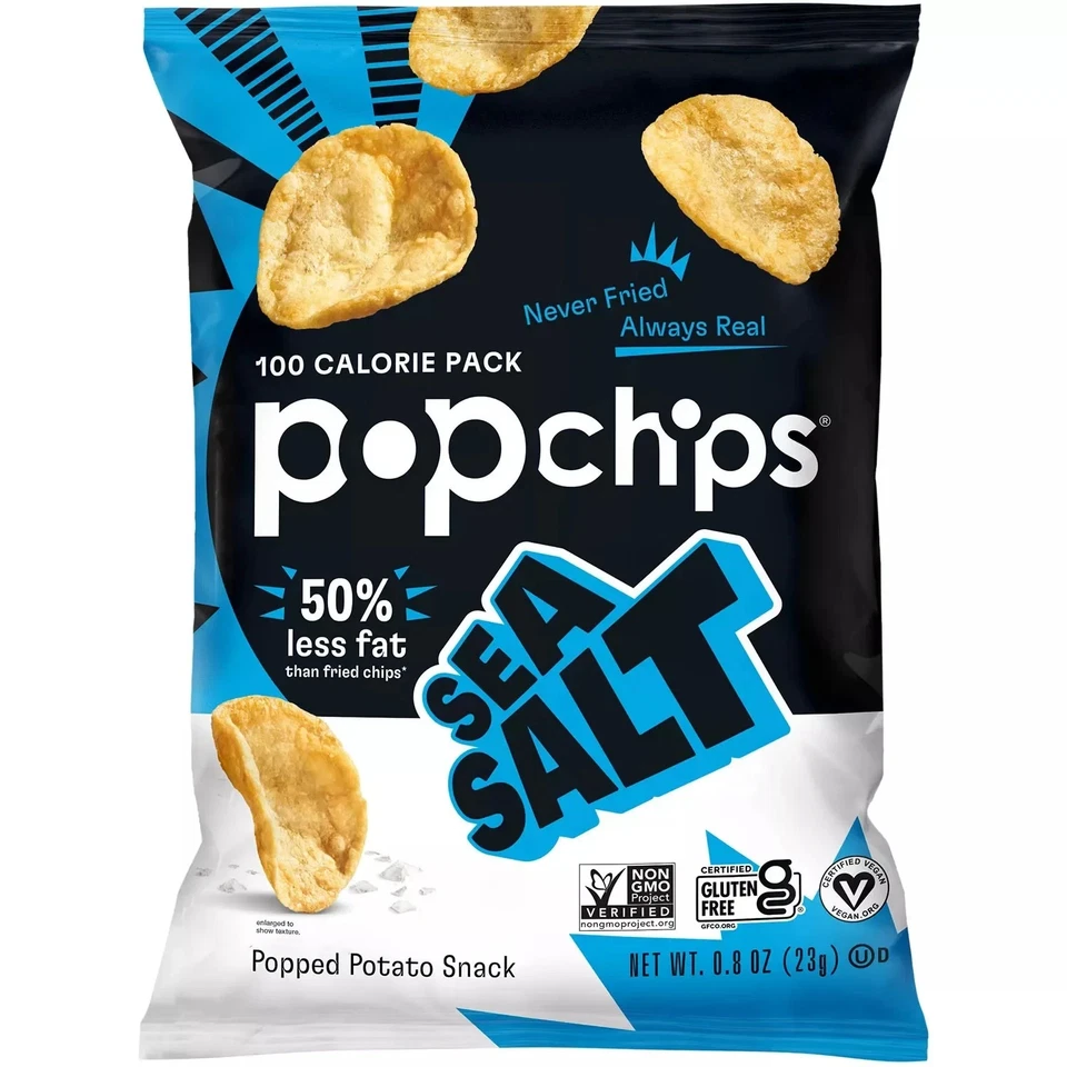 PACK de 30 Popchips caja de variedad (bolsas de 0,8 oz) ¡FRESCAS! ¡ENVÍO RÁPIDO! Foto 3 de 4